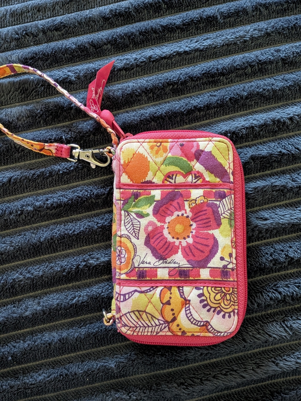 Vera Bradley Floral Quilted Wristlet Wallet - Pink Multi